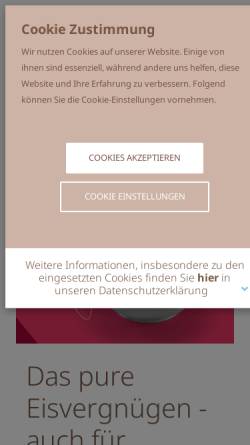 Vorschau der mobilen Webseite www.jannys.de, Janny´s Eis