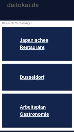 Vorschau der mobilen Webseite www.daitokai.de, JFC Restaurant GmbH