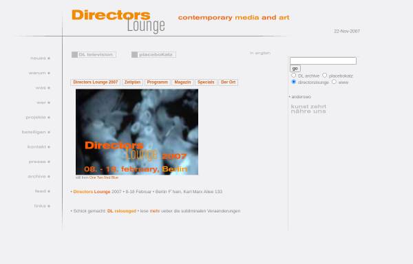 Directors Lounge - contemporary art and media