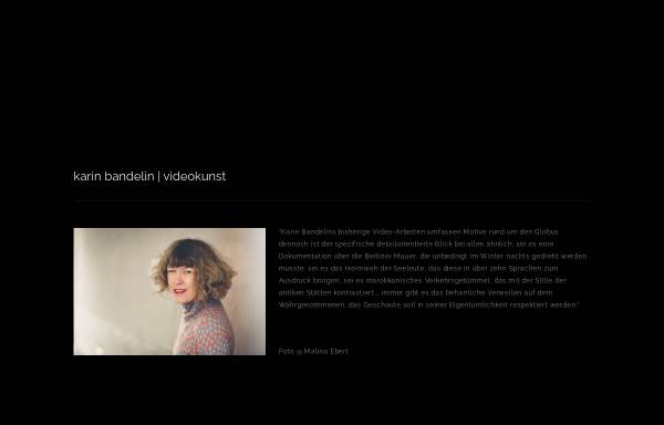 Vorschau von www.karin-bandelin.de, Karin Bandelin | Videokunst