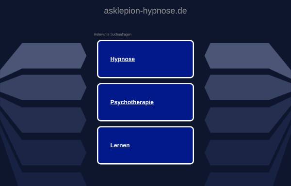 Vorschau von www.asklepion-hypnose.de, Asklepion