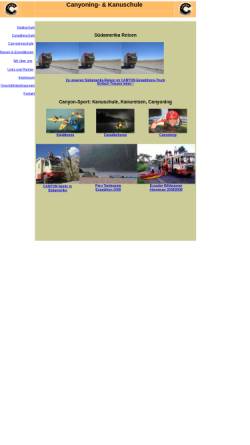 Vorschau der mobilen Webseite kanukurse.de, Kajakkurse, Canyoningkurse, Expeditionen
