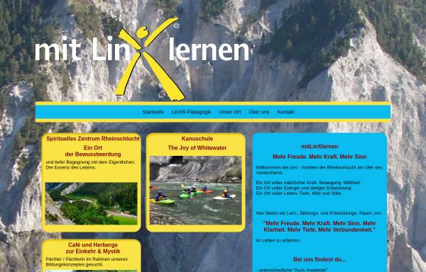 Vorschau von www.mitlinxlernen.ch, Kanuzentrum - mit LinX lernen