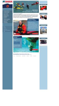 Vorschau der mobilen Webseite www.nanuk.de, Nanuk Seekajakschule