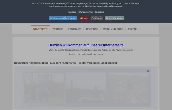 Vorschau von www.historischer-verein-stadt-neunkirchen.de, HVSN Historischer Verein Stadt Neunkirchen e.V.