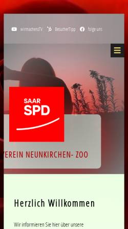 Vorschau der mobilen Webseite www.spd-zoo.de, SPD Sozialdemokratische Partei Deutschlands Ortsverein Zoo
