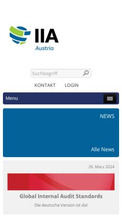 Vorschau der mobilen Webseite internerevision.at, Akademie Interne Revision GmbH