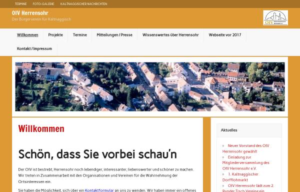 Vorschau von www.oiv-herrensohr.de, OIV Ortsinteressenverein Herrensohr e.V.