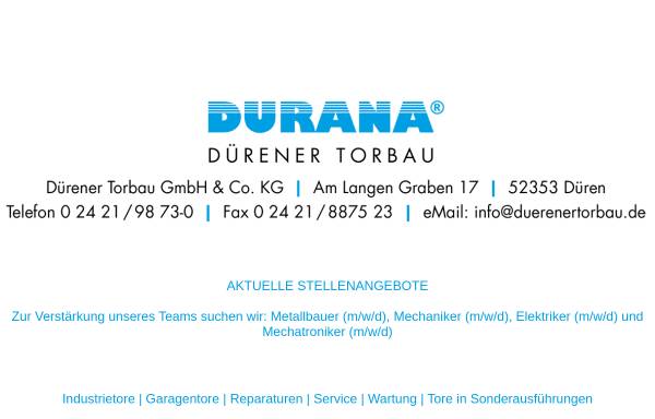 Vorschau von www.duerenertorbau.de, Dürener Torbau GmbH & Co.