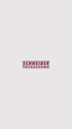 Vorschau der mobilen Webseite www.schneider.co.at, Schneider Torsysteme Ges.mbH