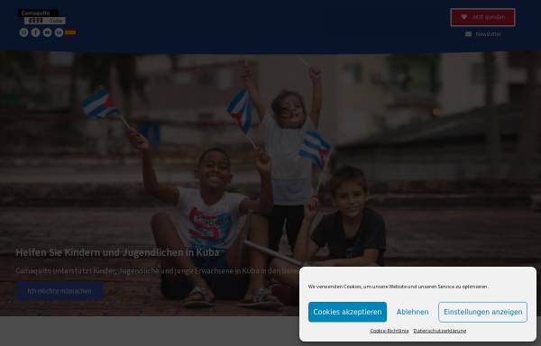 Vorschau von www.camaquito.ch, Camaquito - Kinderhilfsorganisation für Kuba