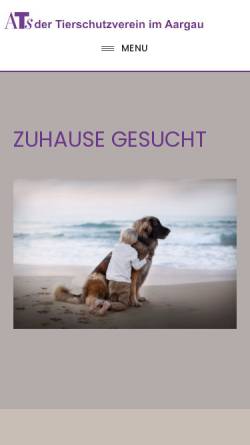 Vorschau der mobilen Webseite www.tierschutz-aargau.ch, Aargauischer Tierschutzverein ATs
