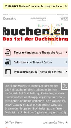 Vorschau der mobilen Webseite www.buchen.ch, Reto Sutter