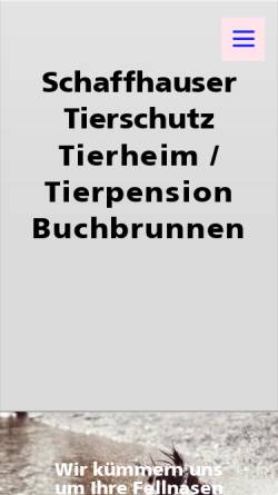 Vorschau der mobilen Webseite www.schaffhauser-tierschutz.ch, Schaffhauser Tierschutz