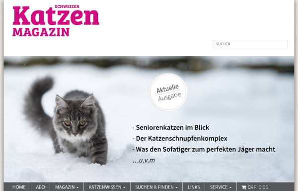 Vorschau von www.katzenmagazin.ch, Schweizer Katzen Magazin