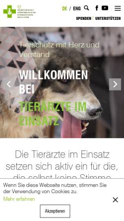 Vorschau der mobilen Webseite www.stie.ch, Tierärzte im Einsatz
