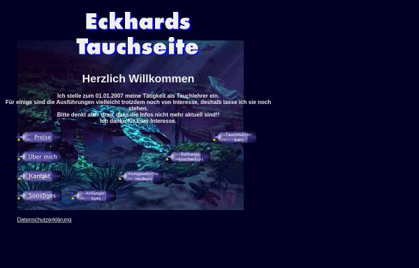 Vorschau von www.e-fritsch.de, Eckhards Tauchseite