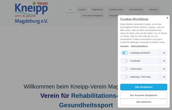 Vorschau von www.kneipp-verein-md.de, Kneipp-Verein Magdeburg e. V.