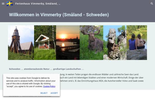 Vorschau von www.vimmerby.de, Ferienhaus bei Vimmerby