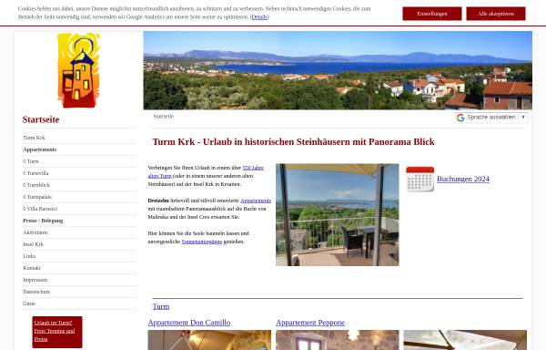 Vorschau von www.turm-krk.de, Appartements Don Camillo und Peppone, Sv. Vid