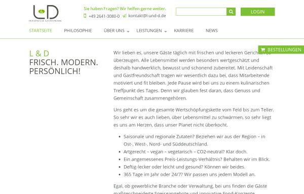 Vorschau von www.lohmeier-deimel.de, Catering und Partyservice