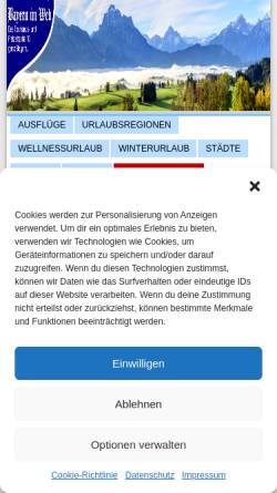 Vorschau der mobilen Webseite www.bayern-im-web.de, Bayern im Web