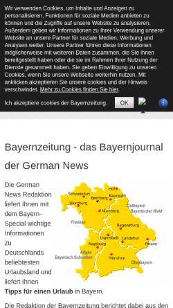 Vorschau der mobilen Webseite www.bayernzeitung.de, Bayernzeitung