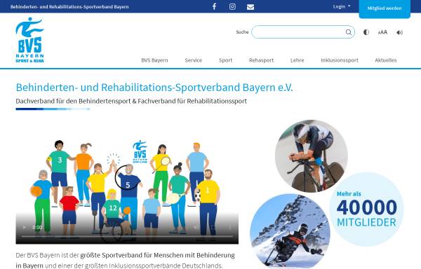 Vorschau von www.bvs-bayern.com, Behinderten- und Versehrten-Sportverband Bayern e.V.