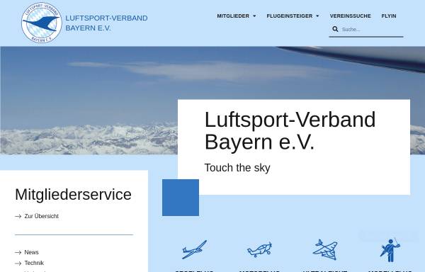 Vorschau von www.lvbayern.de, Luftsportverband Bayern