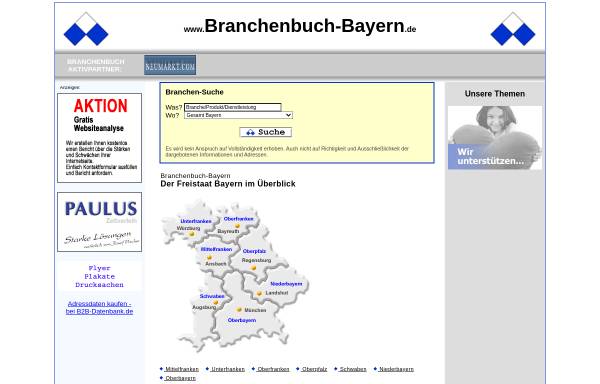 Branchenbuch und Firmenverzeichnis der Landkreise in Bayern