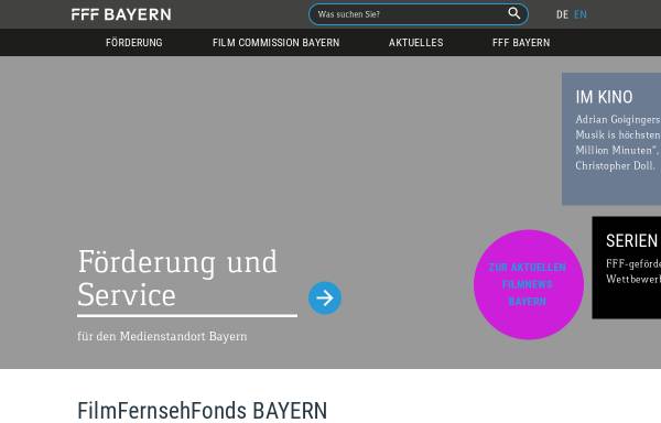 Vorschau von www.fff-bayern.de, FilmFernsehFonds Bayern