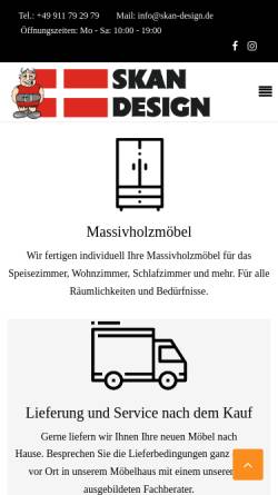 Vorschau der mobilen Webseite www.skan-design.de, Skan Design Studio GmbH
