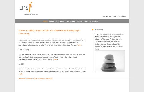 Vorschau von www.urs-beratung.de, Urs Beratung & Sparring - Ralf Sowa