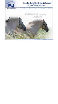 Vorschau der mobilen Webseite www.mw-pferdephysio.de, Ganzheitliche Pferdephysiotherapie, für Pferd und Reiter in Balance