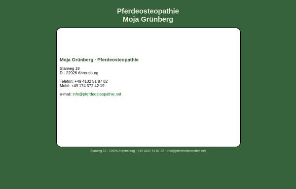 Vorschau von www.pferdeosteopathie.net, Moja Grünberg