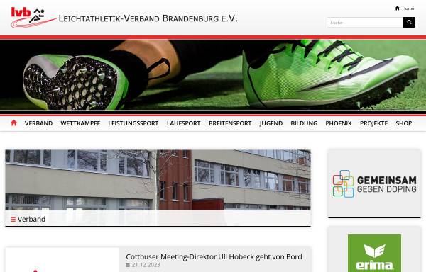 Vorschau von www.leichtathletikverband-brandenburg.de, Leichtathletikverband Brandenburg e.V.