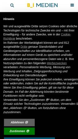 Vorschau der mobilen Webseite www.ausschreibungen-brandenburg.de, Ausschreibungsblatt