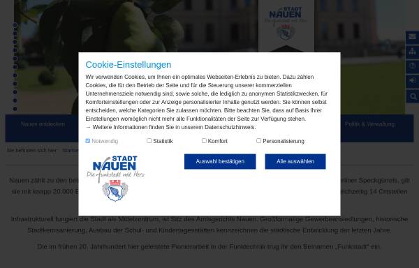 Vorschau von www.nauen.de, Nauen