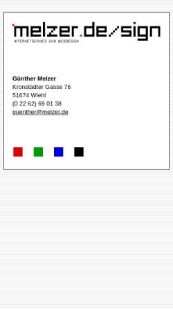 Vorschau der mobilen Webseite www.melzer.de, Melzer Webdesign