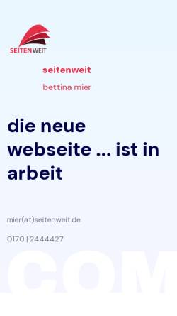 Vorschau der mobilen Webseite www.seitenweit.de, Mier Petrias GbR