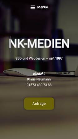 Vorschau der mobilen Webseite nk-medien.de, NK-Medien Gabriele und Klaus Neumann