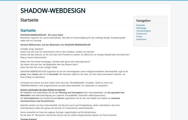 Vorschau von shadow-webdesign.de, Shadow-Webdesign Erhard Fuchs