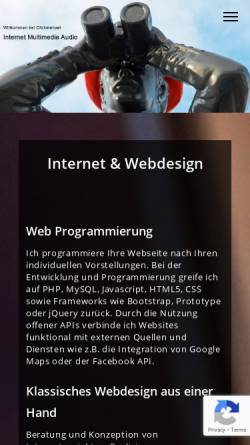 Vorschau der mobilen Webseite www.clickmenue.de, Walter Hendriks
