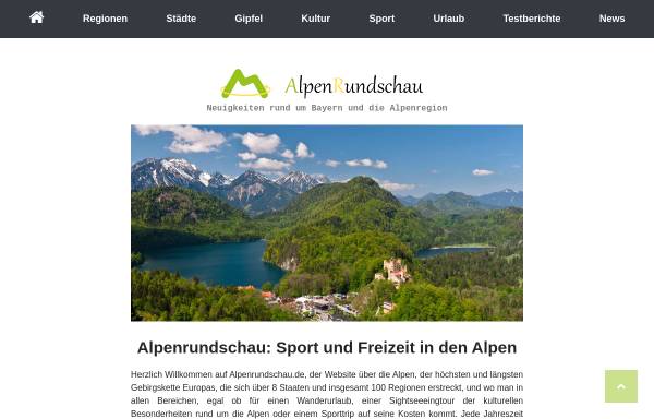 Vorschau von www.alpenrundschau.de, 360° Panoramafotos aus dem Allgäu