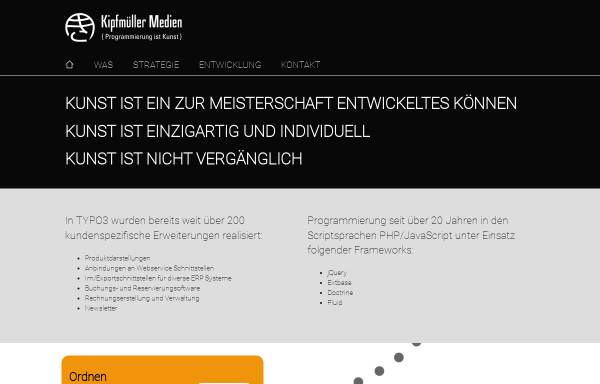 Vorschau von www.kipfmueller.biz, Kipfmüller Medien