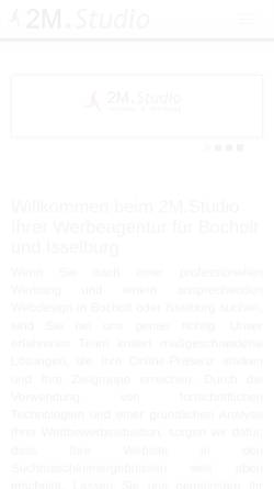 Vorschau der mobilen Webseite www.2mstudio.de, 2M.Studio - Michael Weidemann
