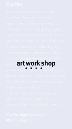 Vorschau der mobilen Webseite www.artworkshop.de, Artworkshop