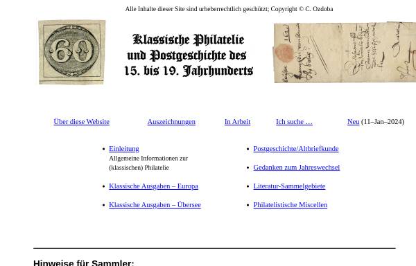 Vorschau von www.klassische-philatelie.ch, Klassische Philatelie