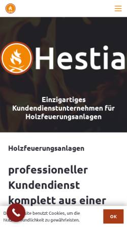 Vorschau der mobilen Webseite www.hestia.de, Hestia Service GmbH