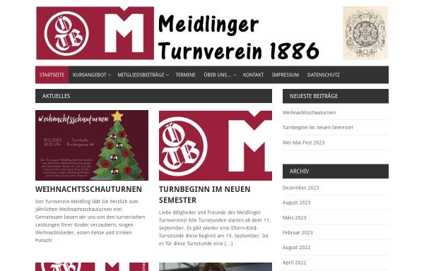 Vorschau von www.oetb-meidling.at, Meidlinger Turnverein